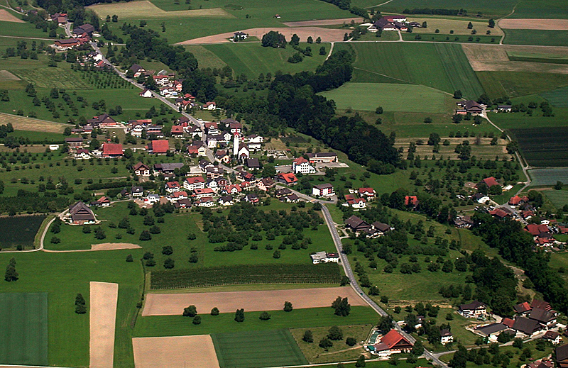 Kleinwangen von oben