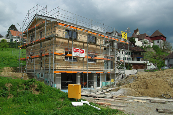 Haus Rohbau fertig